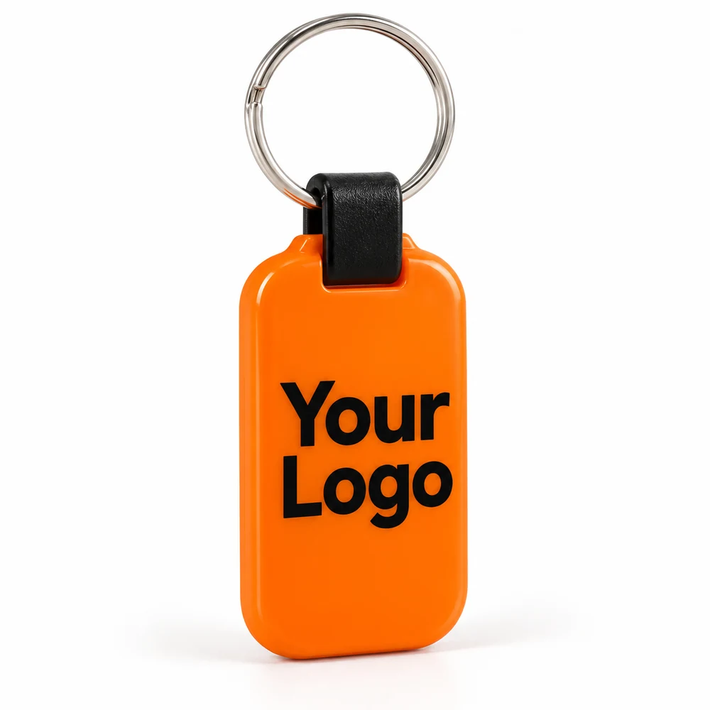 Rounded Capsule ABS Keychain